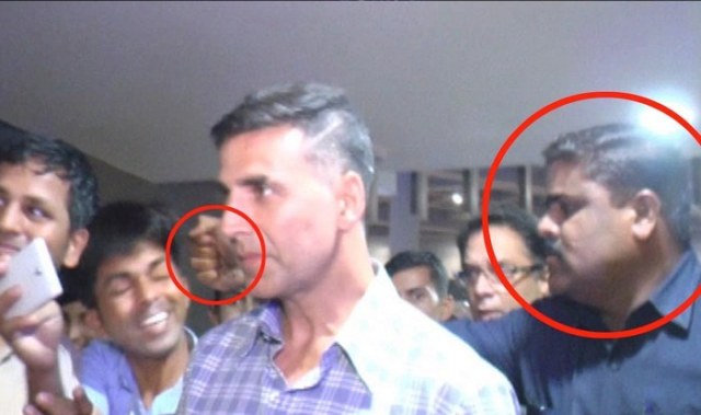 Akshay-Kumar-bodyguard-punches-fan-at-Mumbai-airport-niharonline