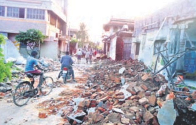 encrochments_in_rally_village_east_godavari_niharonline