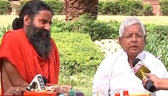 ramdev-lalu-patanjali-new-ambassador-niharonline