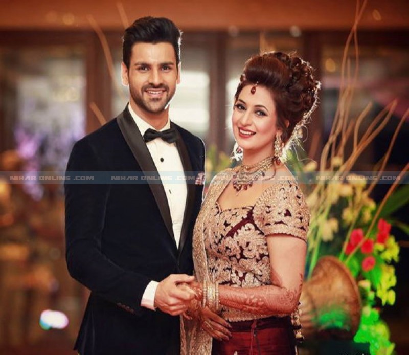 Divyanka Tripathi And Vivek Reception Photos